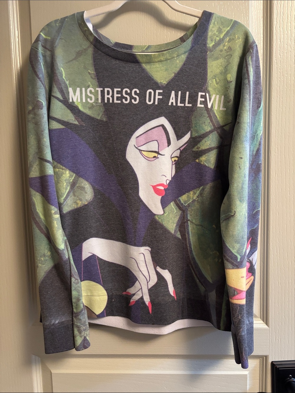 Disney brand Mistress of all Evil long sleeve shirt.